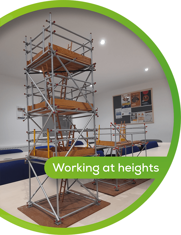working at heights scaffold model