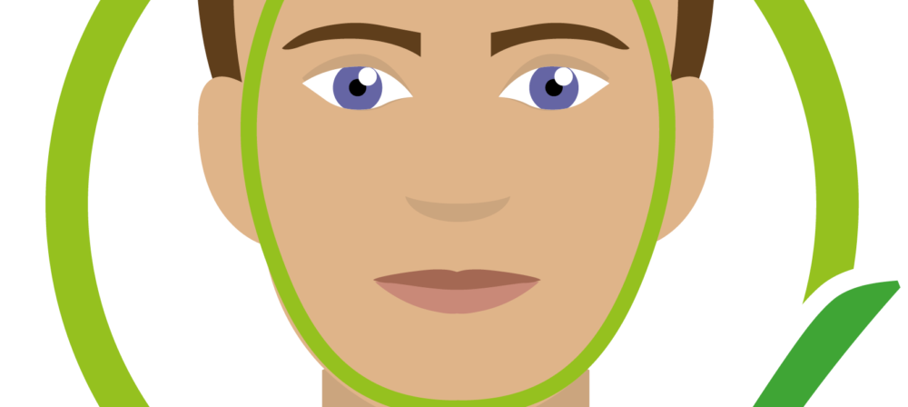man with clean shaven face