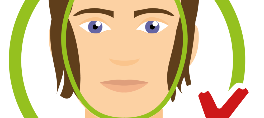 man with hair on face