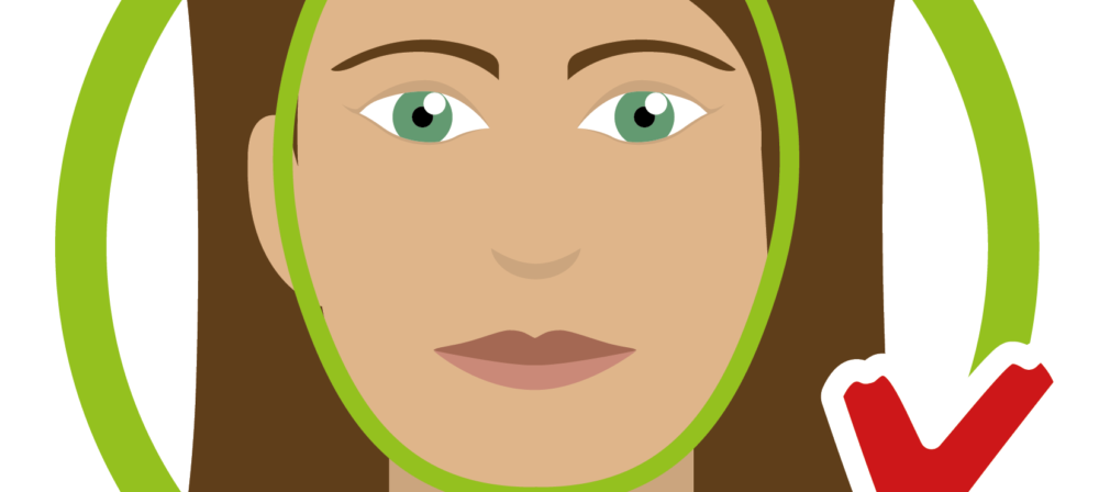 image of lady with hair on face
