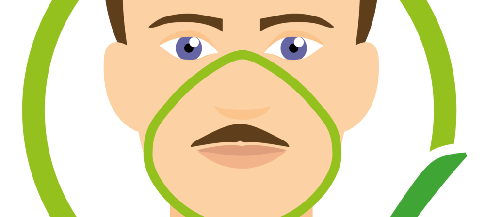 man with moustache